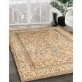 thumbnail image 2 of Ahgly Company Indoor Rectangle Traditional Brown Gold Persian Area Rugs, 2' x 4', 2 of 6