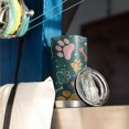 thumbnail image 3 of 20 Oz Paw Prints and Bones Coffee Tumbler Double Wall Insulated Stainless Steel Water Bottle | Metal Reusable Thermoses Flask with Cup Cap | Leak & Sweat Proof with Anti-Dust Lid, 3 of 7