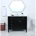 thumbnail image 6 of Elegant Decor Park Avenue 40" Solid Wood & Metal Single Bathroom Vanity in Black, 6 of 8