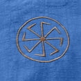 thumbnail image 6 of Mens Linen Shirt Long Sleeve Casual Button Down Top Loose Fit Breathable Summer Beach Henley Tunic Tee for Men Lightweight Blue 4XL, 6 of 6