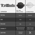 thumbnail image 3 of Tortillada - Tortilla Press, Quesadilla/Roti Maker (8 Inch) Cast Iron with Recipes E-Book, 3 of 4