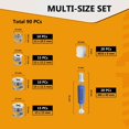 thumbnail image 3 of Cam Locks YaAyII para muebles, 90 unidades, ruedas excéntricas 3 en 1, 3 of 7