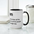 thumbnail image 4 of CafePress - Mom Every Single Day Large Mug - 15 oz Ceramic Large White Novelty Mug, 4 of 4
