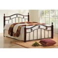 thumbnail image 2 of Hodedah Traditional Wood Platform Bed, Twin, Brown, 2 of 2