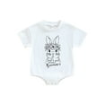 thumbnail image 1 of Easter Baby Girl Clothes Top 3 6 12 18 24 Months Summer Short Bodysuits Infant Bunny Onesie Newborn Tees (Pink, 12-18 Months), 1 of 9