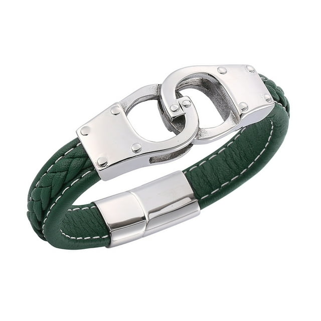Pulseras Qarigey personalizable para hombres y mujeres significativo y memorable Ropa zapatos y accesorios Miscelánea verde