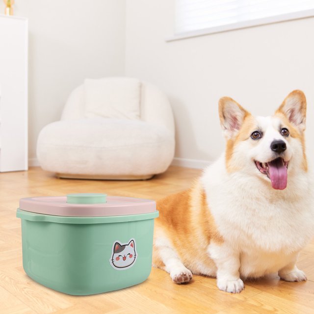AURARMLET Airtight Pet Food Container De Plástico Con Presstoopen Para Almacenamiento En Viajes Y Hogar