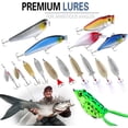thumbnail image 3 of MRSXXNTY  Fishing Lures Baits Tackle Including Crankbaits, Spinnerbaits, Plastic Worms, Jigs, Topwater Lures, Tackle Box and More Fishing Gear Lures Kit Set,302Pcs Fishing Lure Tackle, 3 of 6