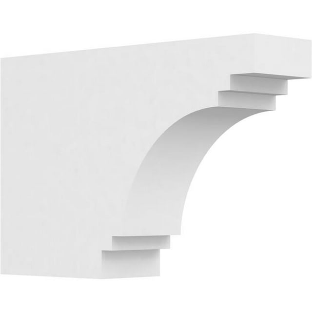 Ekena Millwork RFTP03X08X12PEC 8 x 3 x 12 Po Standard Pescadero Architecture Grade Queue de Chevron PVC