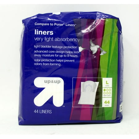 Panty Liners - Very Light Absorbency - Long - 44ct - up&up&trade;