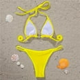 thumbnail image 6 of VerPetridure Bikini Sets for Women High Waisted Sexy Women Solid Color Rhinestone Backless Bikini Two Pieces Swimwear Swimsuit Beachwear Set, 6 of 6