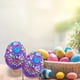 thumbnail image 3 of Regalos Únicos de Cesta de Pascua para Niños Decoración de Pascua Huevos Set de Espuma de Bricolaje 10x8cm / 3.94x3.15In con Pegatinas de Arcilla Rellenos de Huevos de Pascua para Niños, 3 of 6