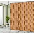 thumbnail image 4 of Ambesonne Abstract Shower Curtain, Paisley Inspired Vintage, 69"Wx84"L, Violet and Pale Orange, 4 of 4