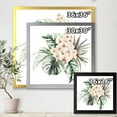 thumbnail image 4 of Designart 'Bouquet With Orchids Coconut Leaves and Monstera ' Traditional Framed Art Print, 4 of 4