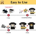 thumbnail image 3 of TransOurDream Iron on Heat Transfer Paper for Dark T Shirts (30 Sheets 8.5x11", Dark 3.0) Printable HTV Heat Transfer Vinyl for I, 3 of 7