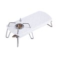 thumbnail image 2 of de Camping portátil, escritorio con soporte para de Gas dividida plegable de aleación de aluminio con bolsa de almacenamiento para Picnic, blanco Sunnimix Mesas de estufa plegables, 2 of 8
