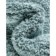 thumbnail image 7 of Unique Loom Solid Shag Collection Area Rug (7' 10" x 11' Rectangle Light Slate Blue), 7 of 7
