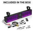 thumbnail image 5 of BOSS Audio Systems BRT26RGB ATV UTV Sound Bar System - 26 Inches Wide, IPX5 Rated Weatherproof, Bluetooth Audio, Amplified, 4 inch Speakers, 1 Inch Tweeters, USB Port, RGB Multicolor Illumination, 5 of 7