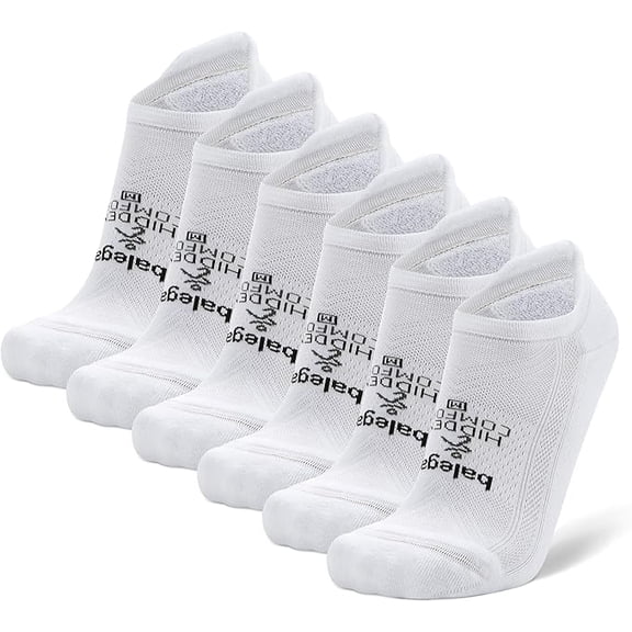 Balega Hidden Comfort Performance No Show Multipacks/Bundles Athletic Running Socks for Men and Women 6 Pair