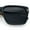 All Black, variant on Mens Narrow Rectangle Vintage Style Bohemian Plastic Fashion Sunglasses All Black