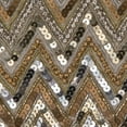 thumbnail image 3 of Vickerman 19" White Chevron Sequin Christmas Stocking, 3 of 4
