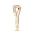 thumbnail image 5 of ANGARA Natural 0.19 Ct. Diamond Fashion Ring in 14K Rose Gold for Women (Ring Size: 3), 5 of 11