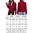 thumbnail image 2 of Chaqueta Abrigo de manga larga con cuello vuelto, estilo informal, traje diario para mujer Ygjytge Rojo T M para Mujer, 2 of 5