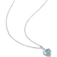 thumbnail image 3 of Everly Women's Aquamarine Sterling Silver Necklace, 3 of 5