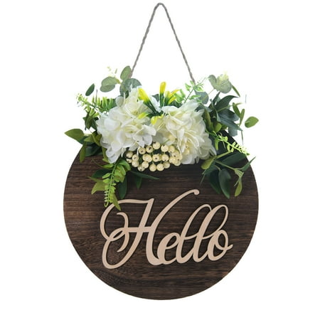 

Creative Wooden Sign Welcome Listing Indoor Door Pendant Round Hanging Sign