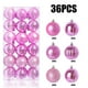 thumbnail image 1 of CLLC 36 Adornos Navideños para Árbol, Bolas Decorativas Irrompibles de Plástico PVC con Brillantina para Decoraciones de Fiestas, Bodas y Coronas (Rosa), 1 of 8