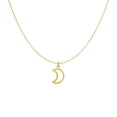 thumbnail image 1 of Collier en Or Jaune 14k avec Lune 18 Po, 1 of 3