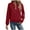Red, variant on GaThRRgYP Fashionable Winter Jacket Autumn Ladies,Women's Casual Solid Long Sleeved Zipper Jacket Top Jacket Khaki S