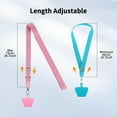 thumbnail image 3 of WERLETER  Phone Lanyard 2 Pcs Lengthened Adjustable Neck Strap,2 Pcs Patches,Universal Crossbody Multifuctional Cell Phone Lanyards Compatible with Most Smartphones(Pink+Blue), 3 of 16