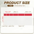 thumbnail image 2 of 15x55mm Beverage Sealing Tape, 1 Roll Tamper Proof Stickers Food Stickers Safe Secure Tamper Evident Labels for Coffee Cups Drink Lids Take Out Boxes Food Packaging, Red, 2 of 6