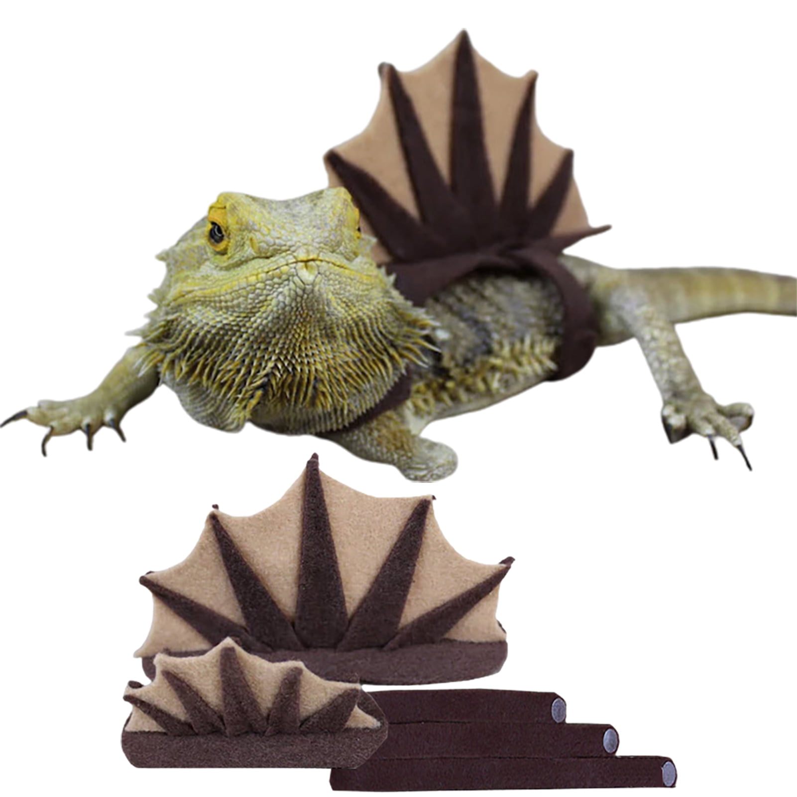 Shenmeida Lizard Costume Realistic Comfortable Touch Night Reptile Bearded Dragon Lizard Apparel Clothes Outfits for Fun - Walmart.com