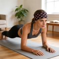 thumbnail image 6 of Ribbon Bow Printed Headbands Elastic Sports Yoga Sweatbands with Breathable Sweatproof Fabric Cancer Awareness Decorative Hair Bands for Yoga Running Gym, 6 of 6