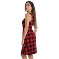 thumbnail image 2 of Just Love Sleeveless Nightgown for Women  Lightweight, Comfortable Sleepwear with Stylish Design (Sleeveless - Buffalo Plaid, Medium), 2 of 3