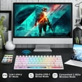 thumbnail image 2 of MOTOSPEED Keyboard,Drive Laptop PC HUIOP Microscope Mechanical 61 ro Drive Wireless 60% Mode 61 Mechanical Drive 61 s ro Mechanical Drive Switch) ERYUE BT Wireless QISUO BT Wireless Mechanical, 2 of 7