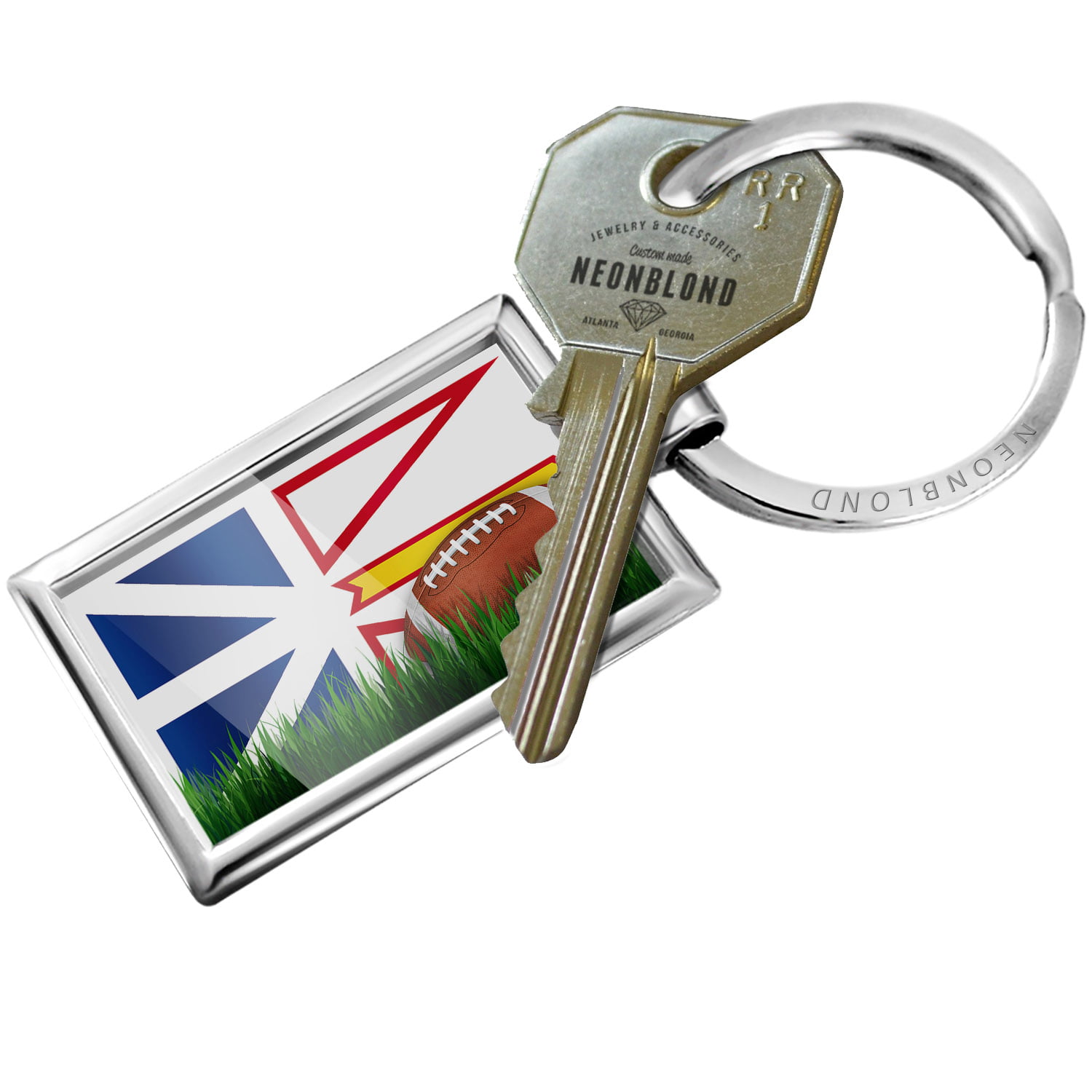 Keychain key ring tags fabric motorcycles car biker cute flag scotland 