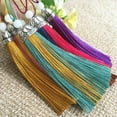 thumbnail image 3 of U8MO 10cm Double Color Jade Bead Tassel Trim Craft Jewelry Making DIY Pendant-6# purple, 3 of 9