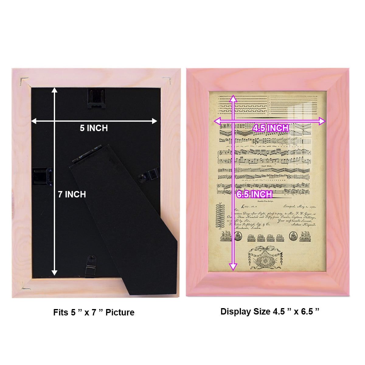 Deckled Encyclopediae V (AS) -Framed Print w/glass-Sunset Pink