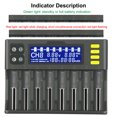 thumbnail image 4 of Cargador de batería 9V pantalla Digital Li ion AA/AAA baterías recargables adaptador de carga carga de viaje para enchufe doméstico de EE. UU. Eigraketly EL022400-01B, 4 of 6