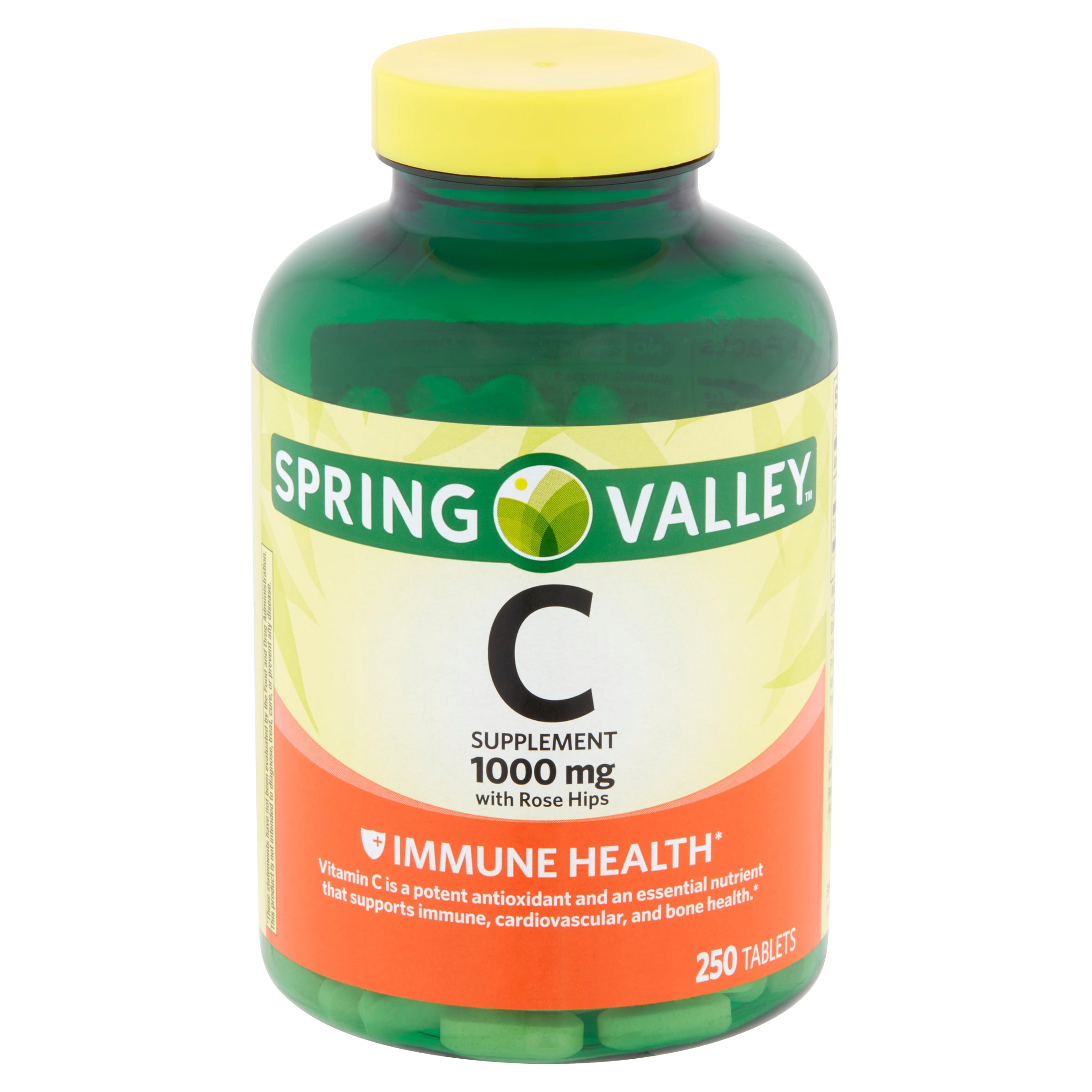 Spring Valley Vitamin C Tablets With Rose Hips 1000mg 250 Ct