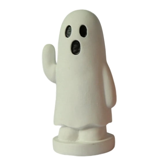 FEISHENTT Halloween Ghost Resin Figurine, 4.72 Inch Small Halloween Ghost Statue Tabletop Home Decor Ornament