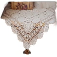 thumbnail image 3 of Cotton Handmade Crochet lace Table Runners Square Tablecloth Doilies Doily Table Dresser Scarf Décor, 3 of 5