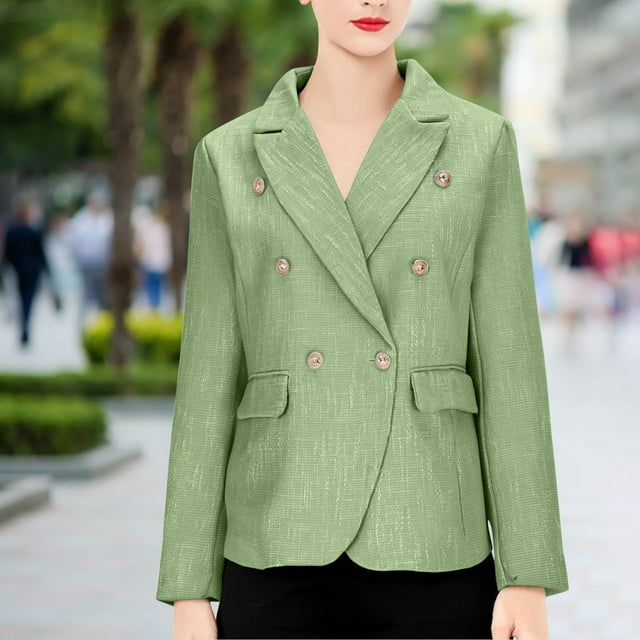 Amzcrzy Blazers pour Femmes Veste de Costume d'Hiver Unie Mode Style de Rue Vestes pour Femmes Hauts à Manches Longues pour Femmes Veste pour Femmes Vêtements pour Femmes Hauts pour Femmes