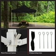 thumbnail image 6 of Stalwart 10x10 ft Pop Up Canopy Tent - UPF30 Beach Tent Sun Shelter, Black, 6 of 11