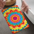 thumbnail image 2 of Colorful Tie Dye Mandala Pattern Bathroom Rugs Mat,Non Slip Microfiber Bathroom Rug,Rubber Backing,Soft Bathroom Mats for Bathroom Floor,Tub and Shower,20x32in(50x80cm), 2 of 5