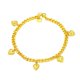 thumbnail image 1 of Ruifaya Pulsera de corazón chapada en oro Pulsera de oro que no se decolora Hot Y0 Fast, 1 of 7