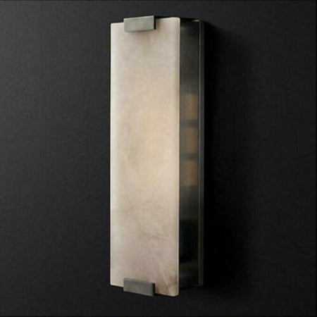 

Miumaeov Modern Marble Wall Sconce 1-Light Contemporary Wall Mount Lighting Fixture White Light for Indoor Decoration Bedroom Black & Yellow